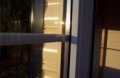 Kunststof blokhut | detail kunststof deur met dubbelglas